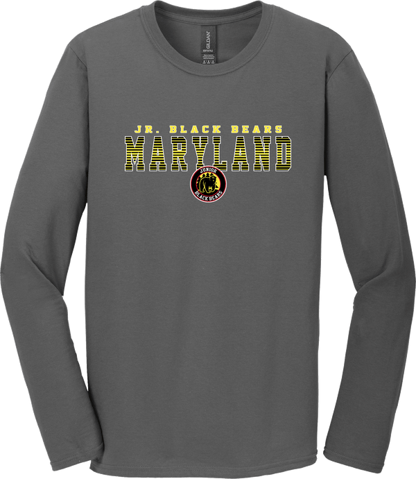 MD Jr. Black Bears Softstyle Long Sleeve T-Shirt