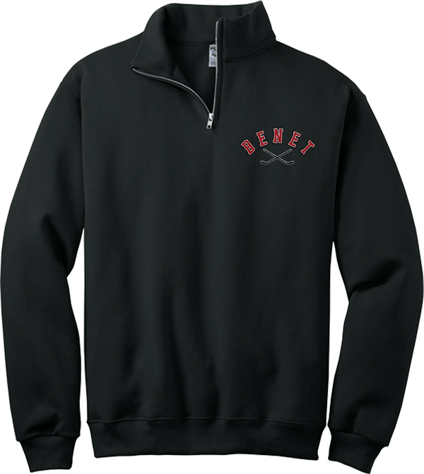 Benet Hockey NuBlend 1/4-Zip Cadet Collar Sweatshirt