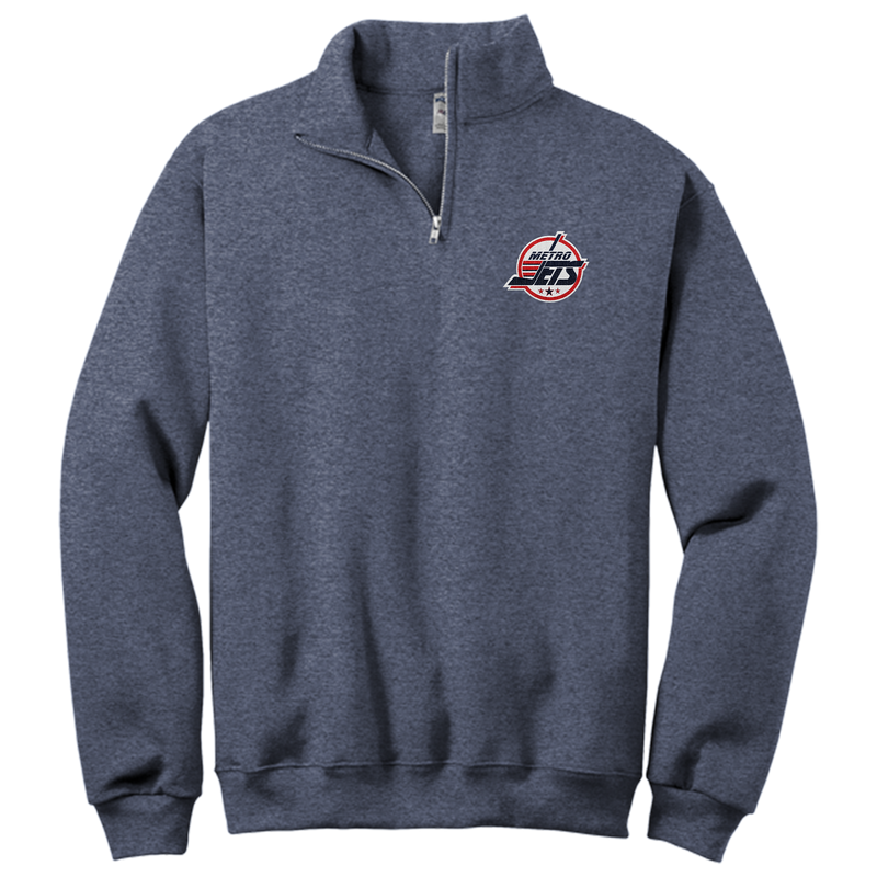 Metro Jets NuBlend 1/4-Zip Cadet Collar Sweatshirt