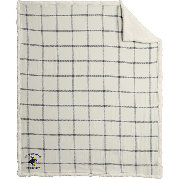 Delaware Jr. Blue Hens Flannel Sherpa Blanket