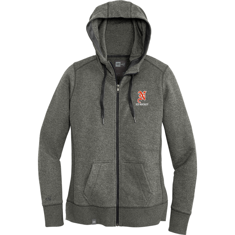 Midd North Hockey New Era Ladies French Terry Full-Zip Hoodie