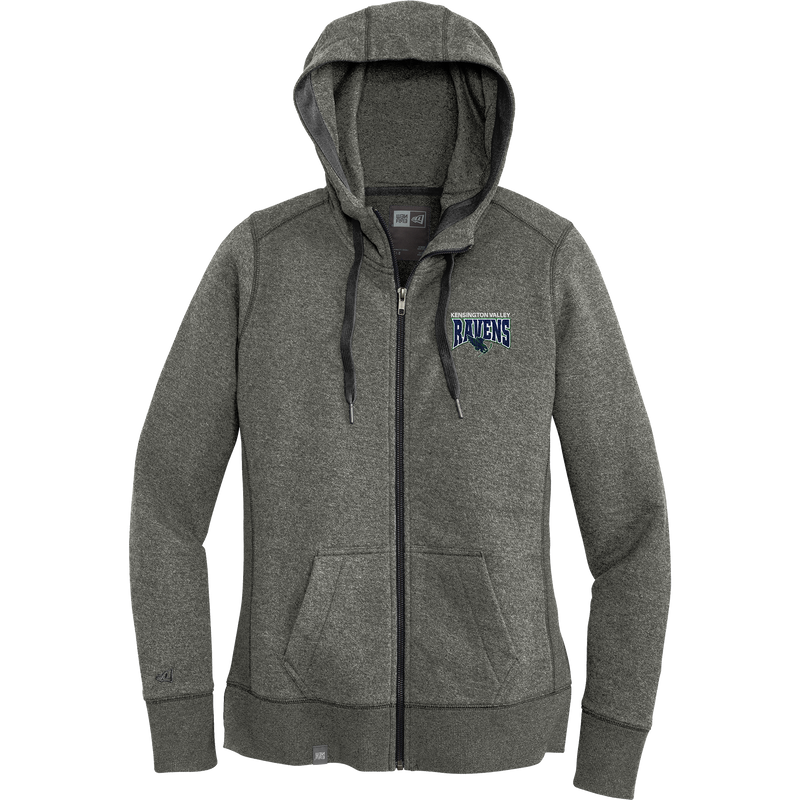 Kensington Valley Ravens New Era Ladies French Terry Full-Zip Hoodie