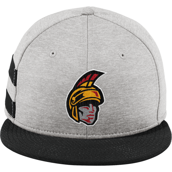 Seacoast Spartans (SPA) New Era Shadow Heather Striped Flat Bill Snapback Cap