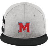 Mount St. Charles New Era Shadow Heather Striped Flat Bill Snapback Cap