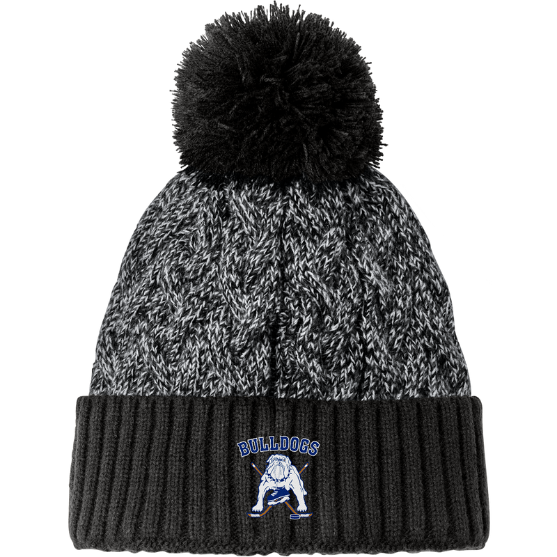 Chicago Bulldogs New Era Marled Knit Pom Beanie