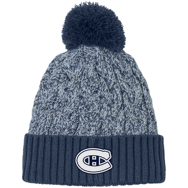 Chatham Hockey New Era Marled Knit Pom Beanie