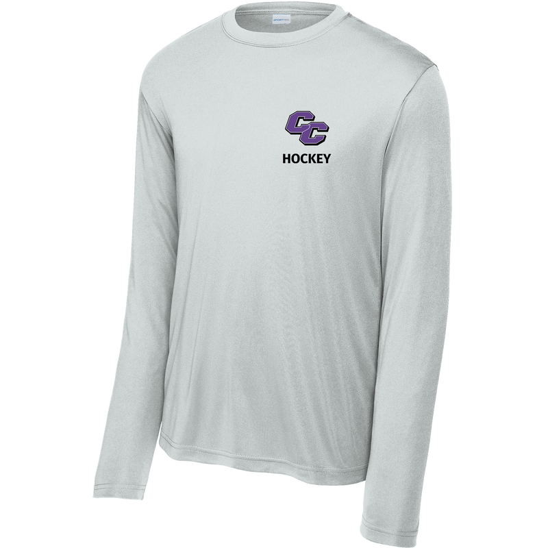 Curry College (Bleed Purple Hockey) Youth Long Sleeve PosiCharge Competitor Tee