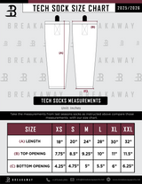 Pittsburgh Huskies Sublimated Tech Socks - White (Extras)