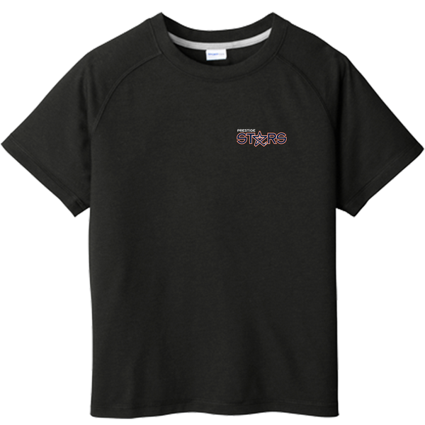 Prestige Stars Youth PosiCharge Tri-Blend Wicking Raglan Tee